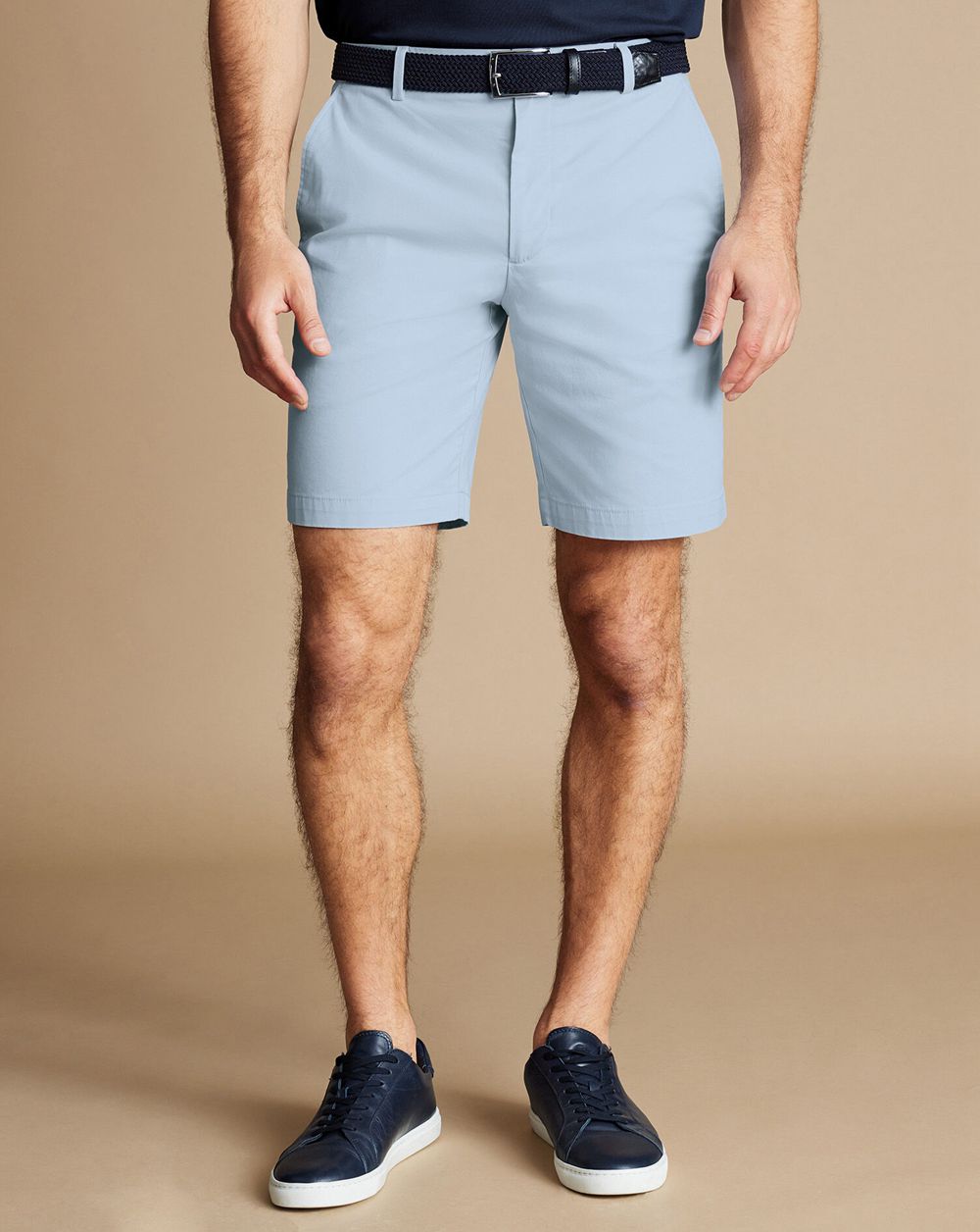 Sky Blue Charles Tyrwhitt Cotton Shorts | VNBGXI-936