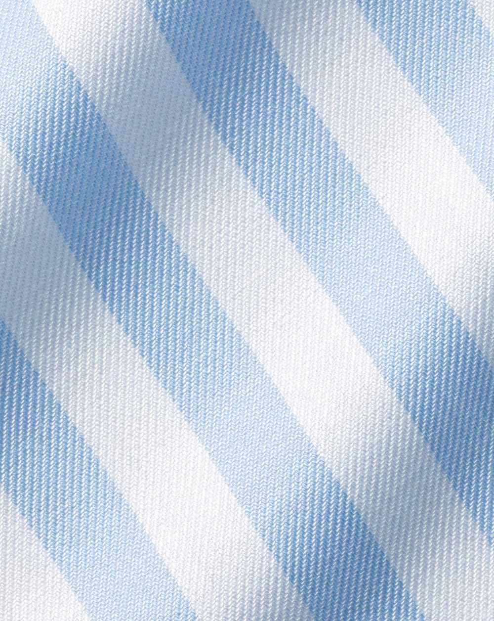 Sky Blue Charles Tyrwhitt Spread Collar Non-Iron Twill Wide Stripe Shirt | FRDWPM-469