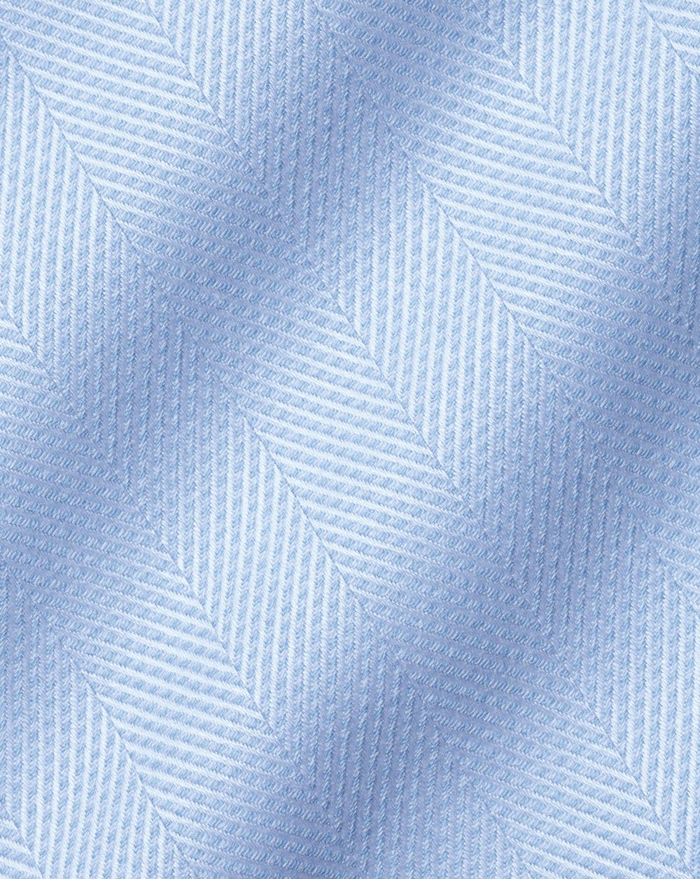 Sky Blue Charles Tyrwhitt Spread Collar Non-Iron Herringbone Shirt | QXEYUT-740