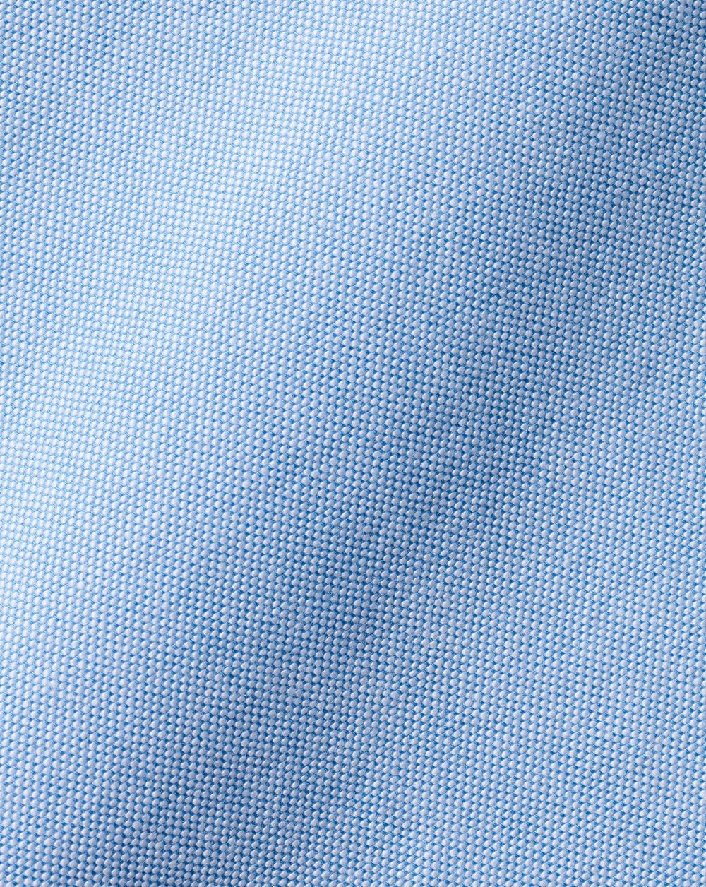 Sky Blue Charles Tyrwhitt Washed Oxford Short Sleeve Shirt | EVFXPO-430