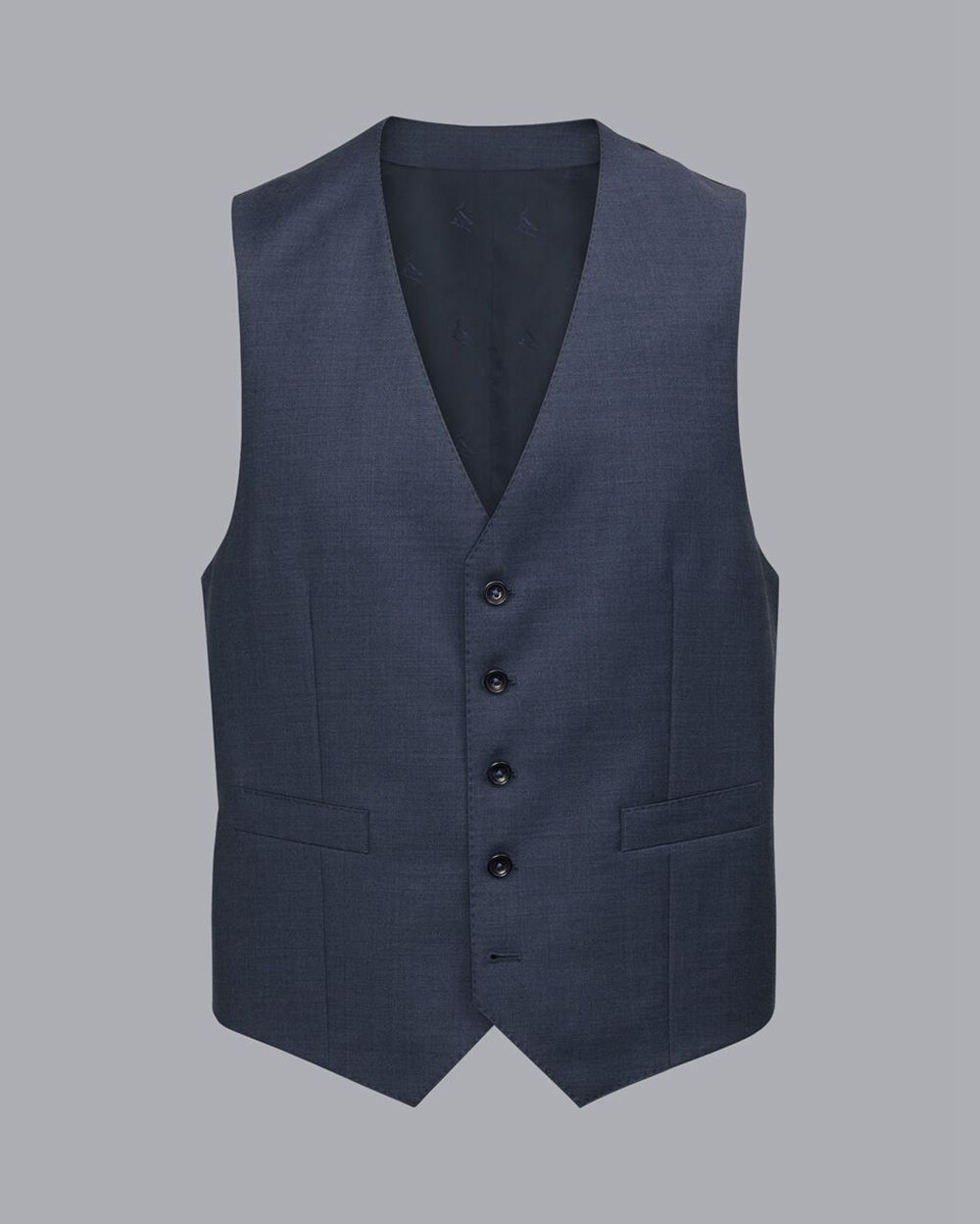 Steel Blue Charles Tyrwhitt Italian Suit Vest | HOQFLR-205