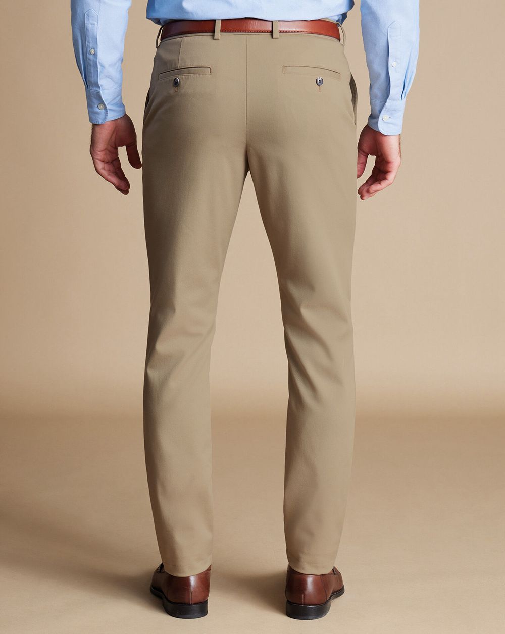 Taupe Charles Tyrwhitt Ultimate Non-Iron Chinos | LNJTHX-694