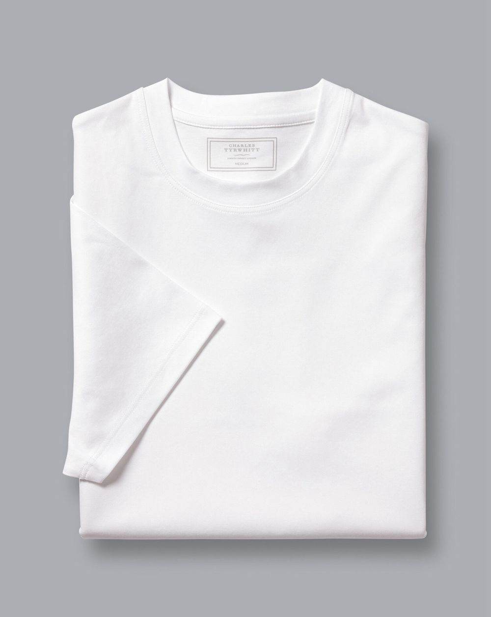 White Charles Tyrwhitt Cotton Tyrwhitt T-Shirt | JESRWM-402